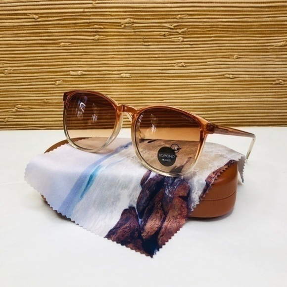 KOMONO Urkel Gradient Peach Sunglasses NEW - Picture 3 of 6